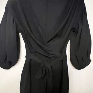 Boohoo Black Wrap Jumpsuit